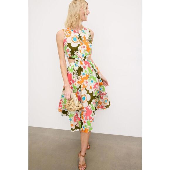 Trina Turk Multicolored Floral Artimo Dress Size M - Picture 1 of 6